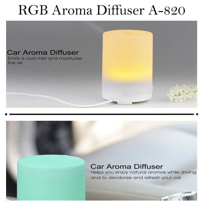 Diffusore aromi RGB 300ml aromaterapia cromoterapia ultrasuoni A-820 deumidifica