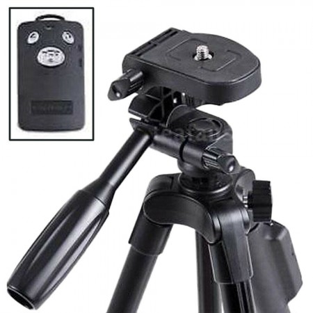 Cavalletto treppiedi VDT5208 smartphone reflex otturatore BT supporto tripode