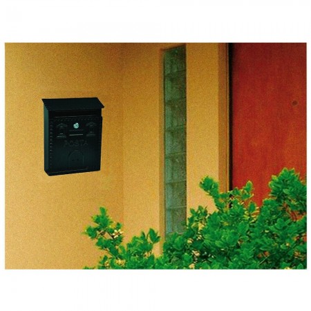 Cassetta postale per posta modello artistico casa appartamento ferro antracite