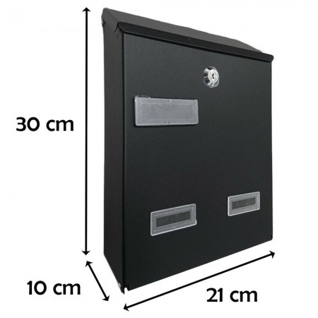 Cassetta postale per posta modello moderno ferro antracite casa appartamento