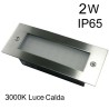 DRIWEI Faretto calpestabile uso esterno interno 2W luce calda 3000K...