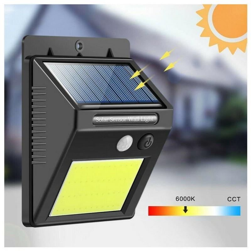 DRIWEI Faretto esterno 48 LED sensore movimento COB crepuscolare IP...