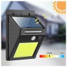 DRIWEI Faretto esterno 48 LED sensore movimento COB crepuscolare IP...