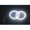 DRIWEI Coppia Fari anelli auto Angel eyes 110MM Luce Bianca LED uni...