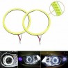 DRIWEI Coppia Fari anelli auto Angel eyes 110MM Luce Bianca LED uni...