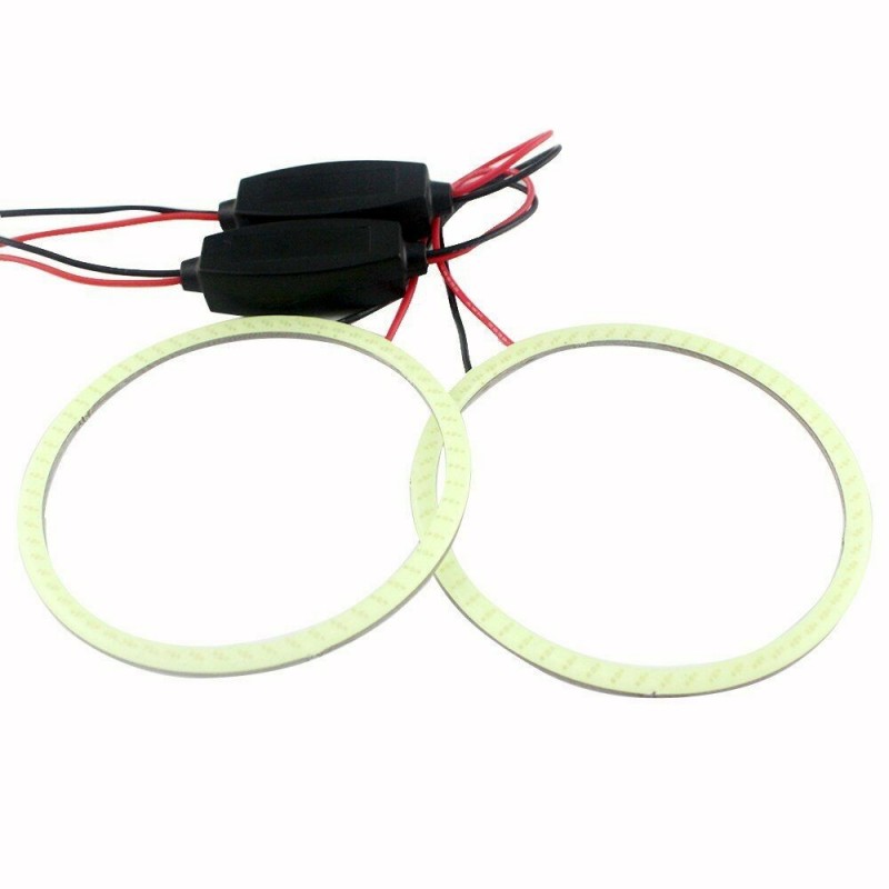 DRIWEI Coppia Fari anelli auto Angel eyes 110MM Luce Blu LED univer...