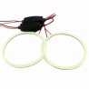 DRIWEI Coppia Fari anelli auto Angel eyes 90MM Luce Blu LED univers...