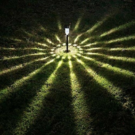 6 Faretti da giardino con Picchetto ricarica energia solare LED esterno paletti