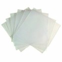 100 Bustine porta CD custodia trasparente PVC DVD vuote con aletta chiusura