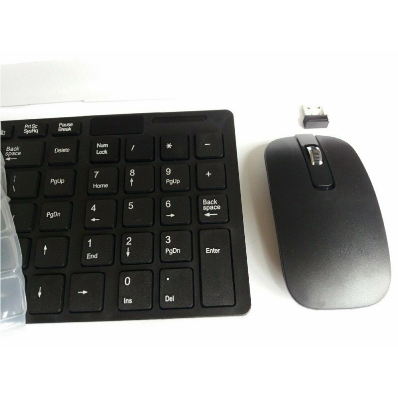 DOBO Kit Tastiera mouse mini wireless 2.4GHz senza fili PC keyboard...
