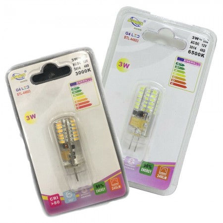 Coppia Lampadine LED Attacco G4 luce Calda Fredda 2W 3W 5W ricambi lampadina