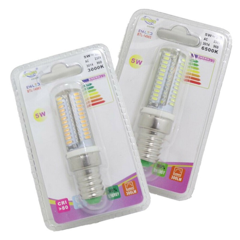 DRIWEI Coppia Lampadine LED Attacco E14 luce Calda Fredda 3W 5W 7W ...