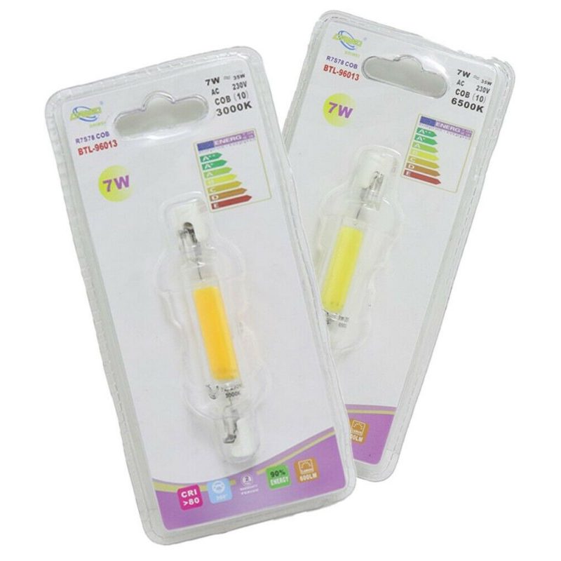 Driwei Coppia Lampadine LED Attacco R7S luce Calda Fredda 7W 12W ri...
