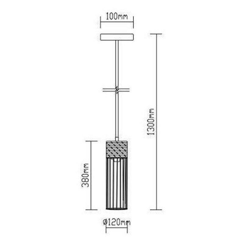 V-TAC® Lampadario sospensione 60W da soffitto VT-7121 3847 luce pen...