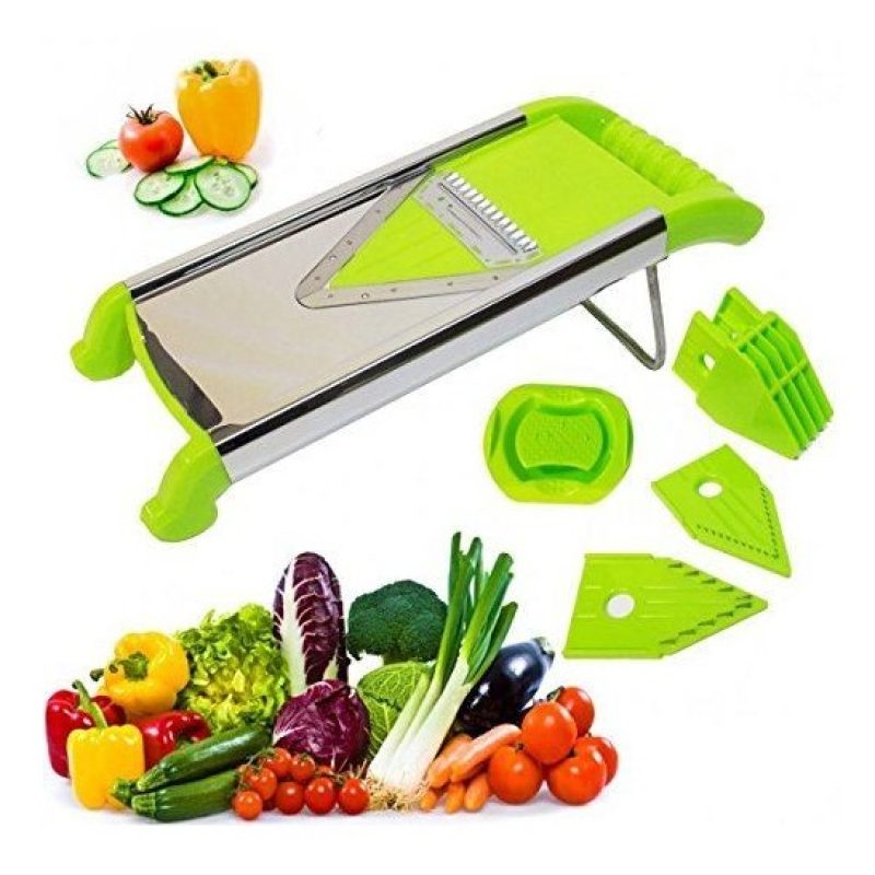 Tagliaverdure affetta verdure manuale con lama di precisione mandolina Shredder taglio da 4 a 12 mm.