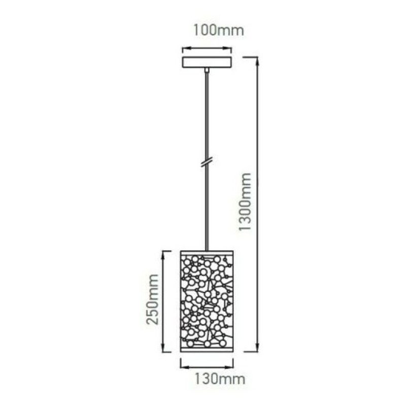 V-TAC® Lampadario sospensione 60W da soffitto VT-7131 3825 luce pen...