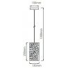 V-TAC® Lampadario sospensione 60W da soffitto VT-7131 3825 luce pen...
