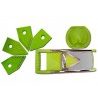 Tagliaverdure affetta verdure manuale con lama di precisione mandolina Shredder taglio da 4 a 12 mm.