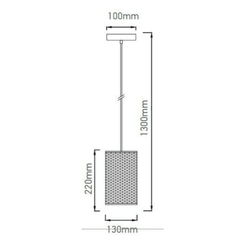 V-TAC® Lampadario sospensione 60W soffitto VT-7132 3828 luce penden...