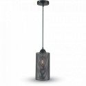 Lampadario sospensione 60W soffitto VT-7132 3828 luce pendente moderno Nero
