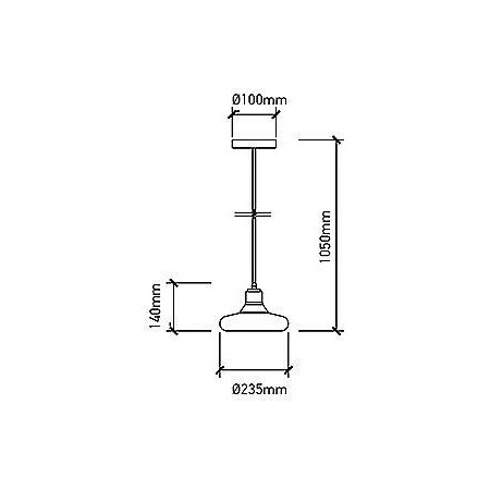 Lampadario sospensione 60W soffitto VT-7240 3820 luce pendente vintage casa