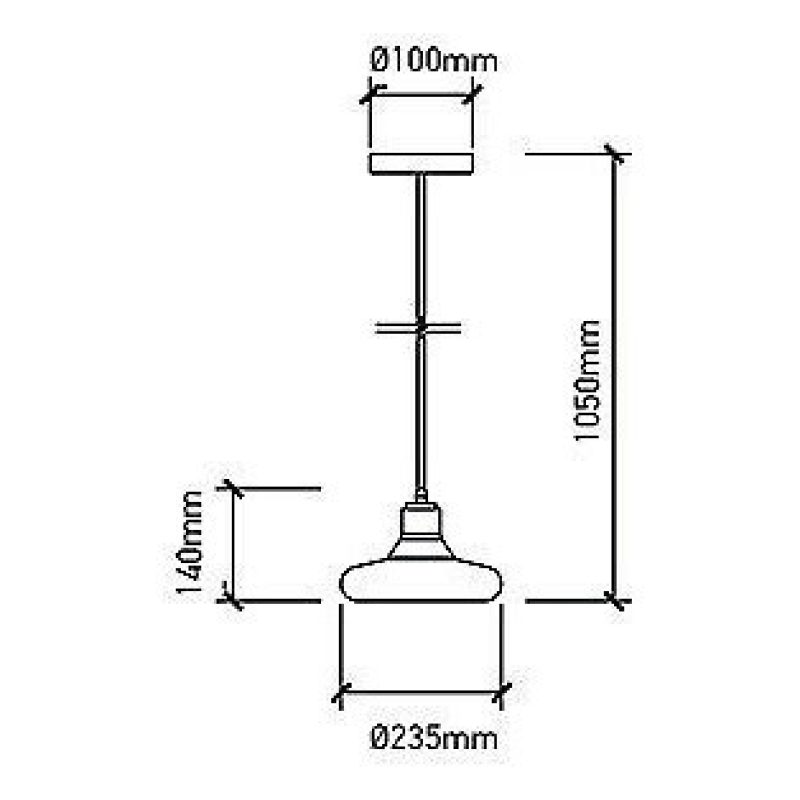 V-TAC® Lampadario sospensione 60W soffitto VT-7240 3820 luce penden...