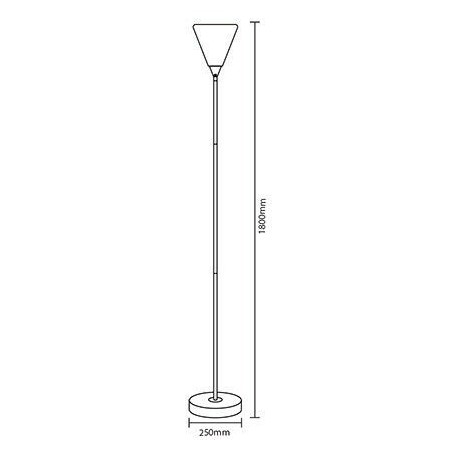 Lampada da terra design moderno VT-7500 Nero industriale salotto arredo casa