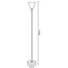 V-TAC® Lampada da terra design moderno VT-7500 Nero industriale sal...