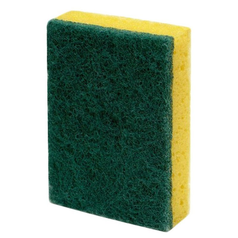 DOBO Spugna cucina gialla parte abrasiva 9PZ pulizia sapone stovigl...