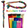 DOBO Extension sintetiche per capelli Clip colori FLUO vari 7 pezzi...