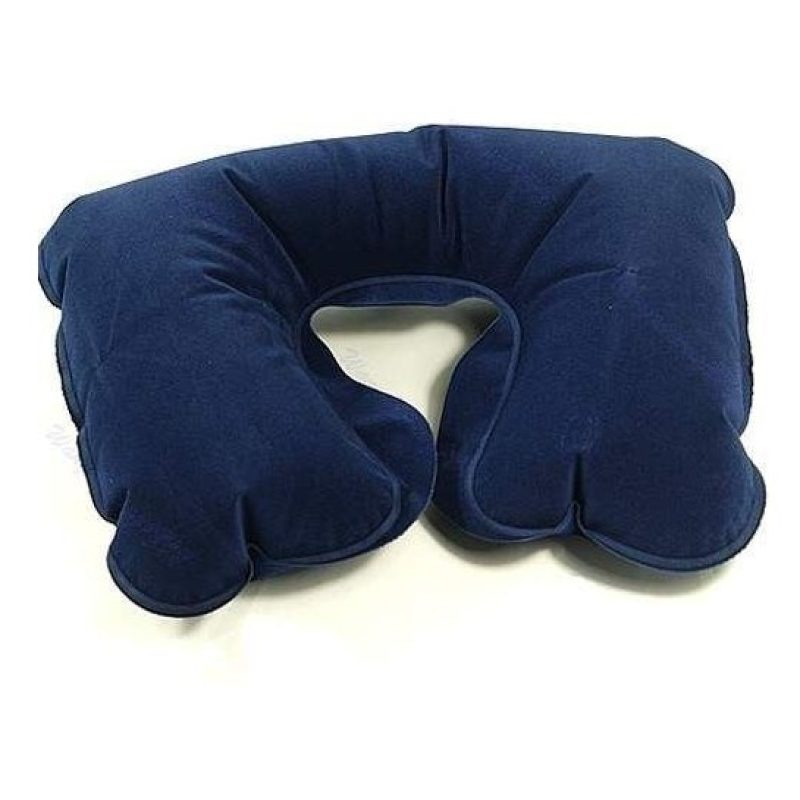 KIT 3 SET DA VIAGGIO CUSCINO GONFIABILE MASCHERINA TAPPI PER ORECCHIE AEREO CASA