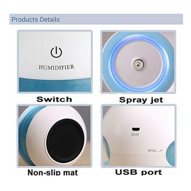 DOBO Diffusore aroma umidificatore aria casa Diamante 150ml portati...