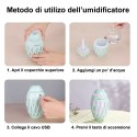 Umidificatore aromaterapia RGB Olive Humidifier casa relax diffusore aroma home