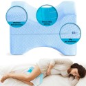 Cuscino memory gel supporto gambe dormire di lato sciatica lombalgia gravidanza