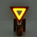 Triangolo LED per segnalazione posizione bici Luce intermittente USB strobo