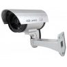Finta telecamera di sorveglianza con Led lampeggiante e base di fissaggio