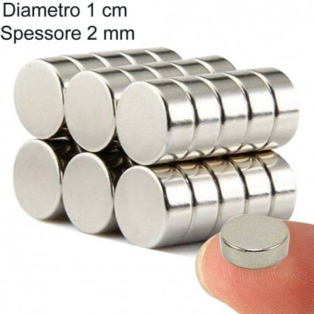 100 Magneti 1 - 0.5 cm calamite multiuso calamita neodimio tonde potenti casa