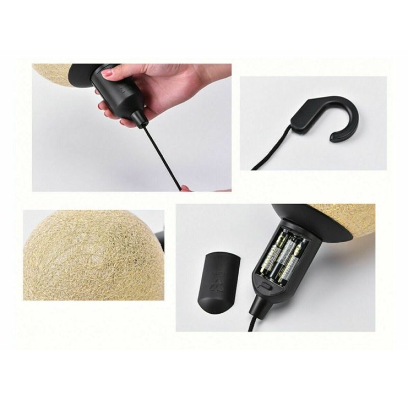 DOBO Lampada sfera 10 LED cotone portatile colorata piccola grande ...
