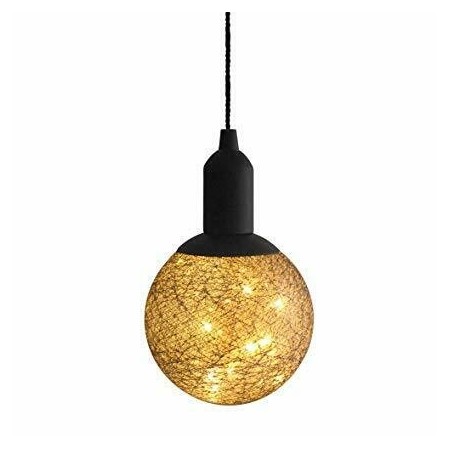 Lampada sfera 10 LED cotone portatile colorata piccola grande casa lampadina