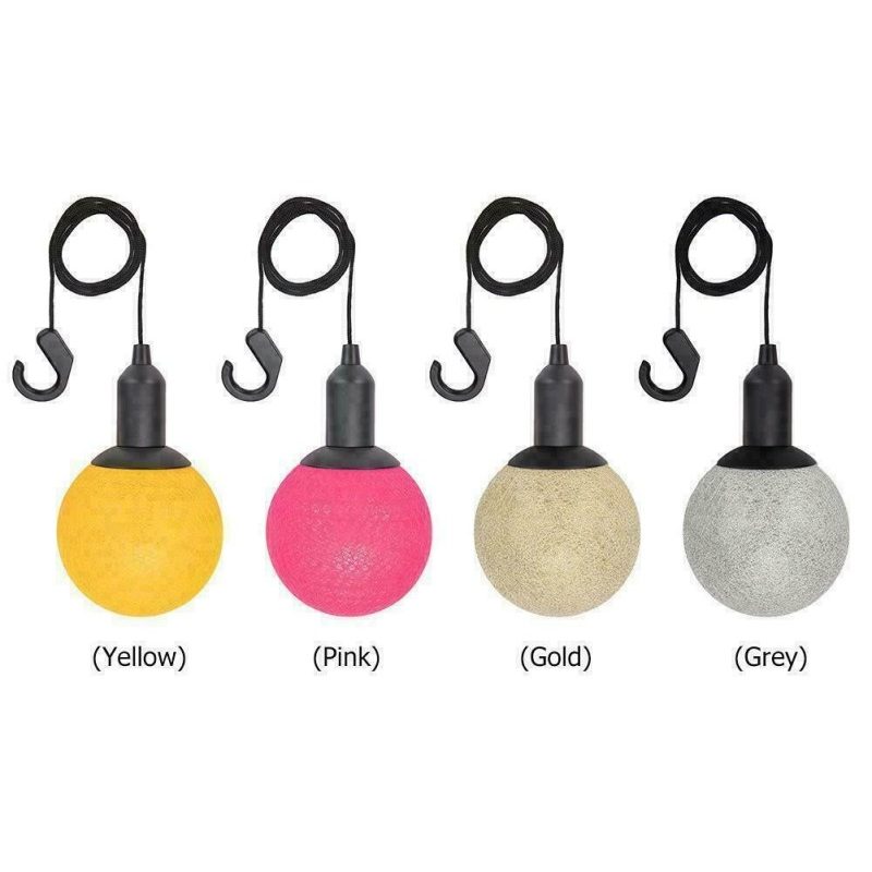 DOBO Lampada sfera 10 LED cotone portatile colorata piccola grande ...