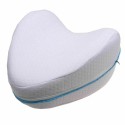 Cuscino memory foam tra le gambe ginocchia sciatica lombalgia gravidanza bianco
