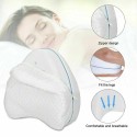 Cuscino memory foam tra le gambe ginocchia sciatica lombalgia gravidanza bianco