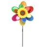 DOBO 2x Girandola a vento mulino forma FIORE multicolore farfalla g...