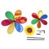 DOBO 2x Girandola a vento mulino forma FIORE multicolore farfalla g...