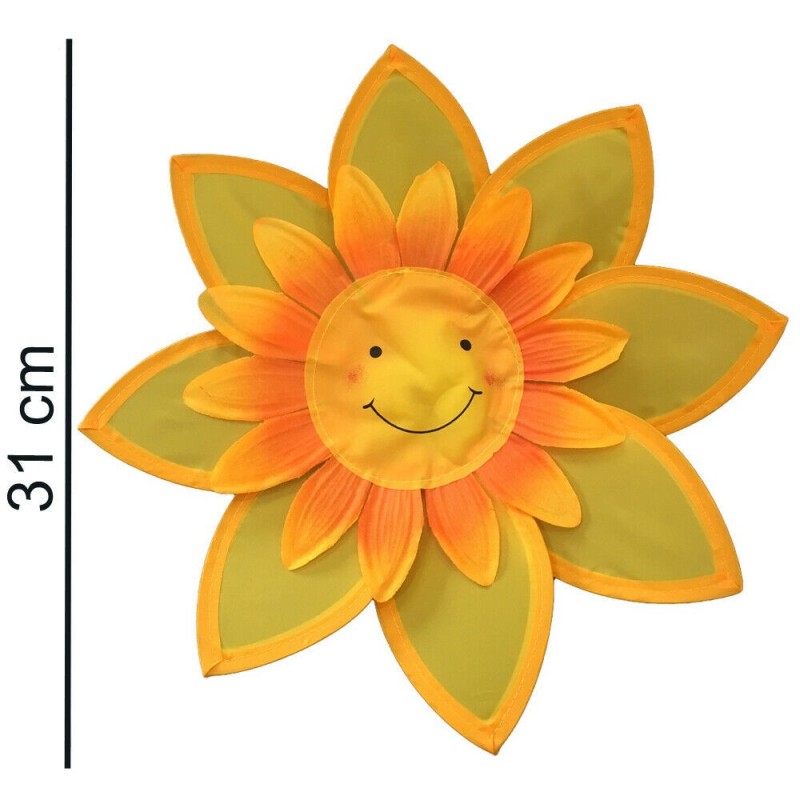 DOBO 2x Girandola a vento mulino GIRASOLE smile giocattoli bimbi gi...