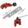 DOBO Set pagliettatrice piegatubi taglia tubi kit 6 pezzi svasatric...