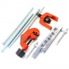 DOBO Set pagliettatrice piegatubi taglia tubi kit 6 pezzi svasatric...