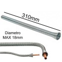 Molla piegatubi tubo in rame alluminio curvatura tubi manuale 18mm x 310mm
