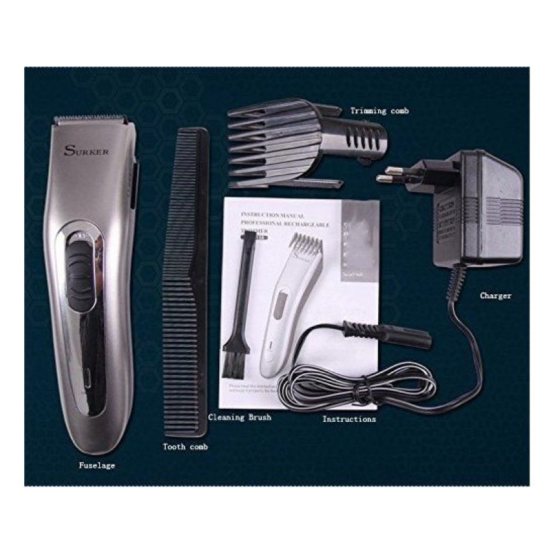 Tagliacapelli e barba SK-2158 con Lame in acciaio. Lama con adattatore/pettine regolabile e accessori inclusi