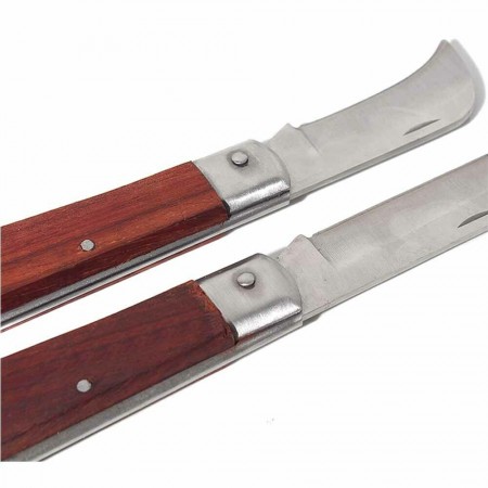 Set 2 coltello Elettricista lame richiudibili Lama Dritta curva Falce coltelli